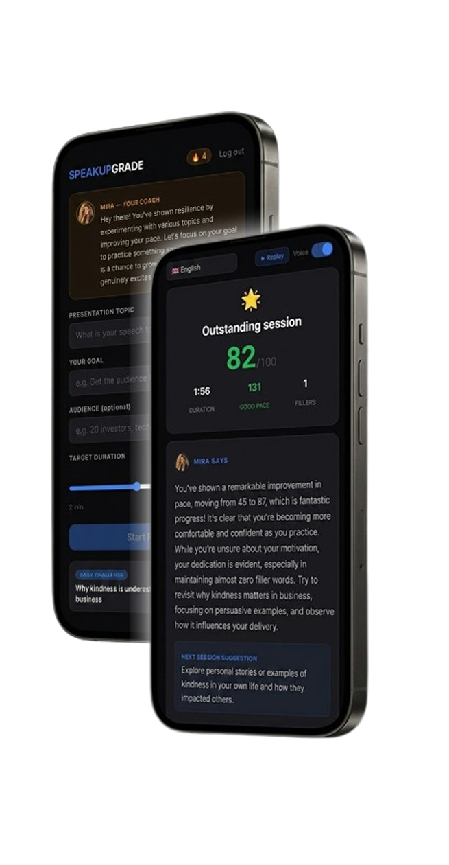 SpeakUpgrade app screenshot